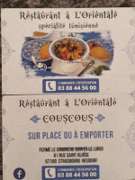 A l'Orientale food