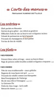 Auberge des Tilleuls menu