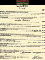 Delmonico's Italian Steakhouse - Clifton Park menu