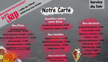 Le Cap menu