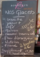 La Grappe menu