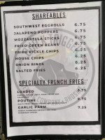 Mug Shotz Cafe Quick Trigger Brewing Co. menu