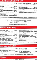 Pizza Mans Pizza menu