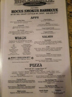 Brookside Tavern And Smokehouse menu