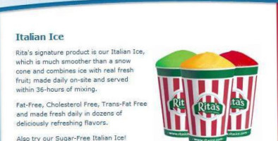 Rita's Italian Ice inside