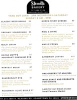 Eddie's Breads menu