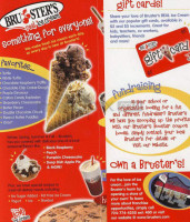 Bruster's Real Ice Cream menu