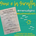 Gino E La Giraffa menu