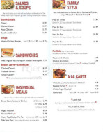 Boston Market menu