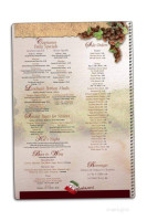 Capriano's Italian Cuisine menu