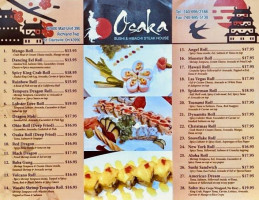 Osaka Steak House menu