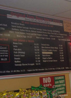 Tony Boys menu