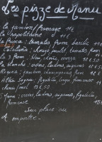 L' Altru Sognu menu