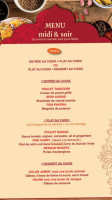 Jardin Du Kashmir menu