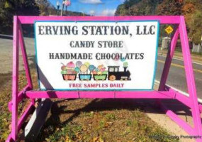 Erving Station Chocolates outside