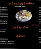 L’écailleur menu