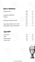 Wirtshaus Zum Schwejk menu