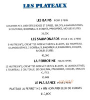 Les Bains menu