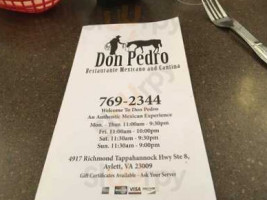 Don Pedro Mexican food