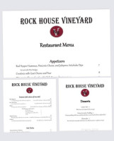 Rock House Vineyard menu