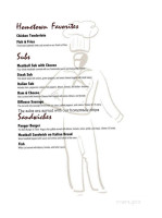 Pangrazios Cafe' menu