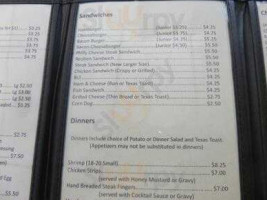 Annie Mae's menu