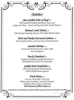 Byron's Dining Room At The Mercersburg Inn menu