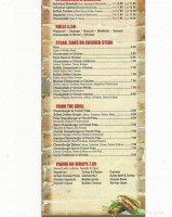 Capriccio Pizza menu