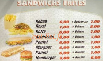 Kebab Istanbul menu