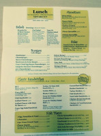 Crazy Egg Cafe menu