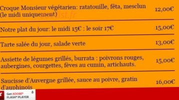 Le Quincampe menu