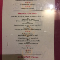 Le Jardin D'ete menu