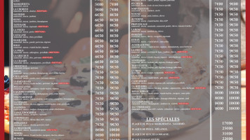 Napoli Pizza menu