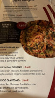 La Tana Di Coriolano menu