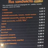 L'Atlas menu