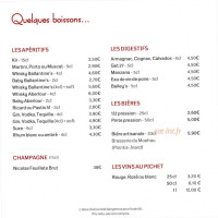 Hostellerie du Parc menu