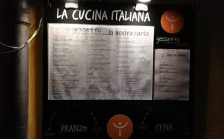 Trattoria Del Tempo Buono menu