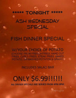 St. Henry Nite Club menu