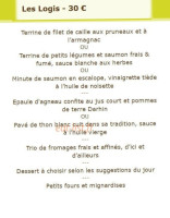 Le Balcon menu