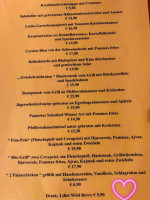 Jägerstüberl menu