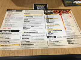 Buffalo Wild Wings menu