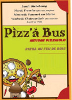 Pizz' à Bus menu