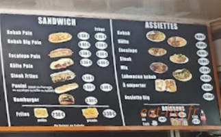 Aylin Döner Kebab menu