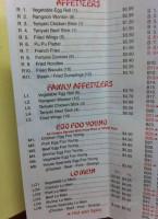 Golden Lin Chinese menu