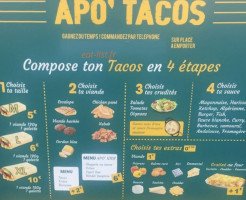 Apo'tacos menu