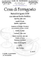 Lido Di Caldonazzo food