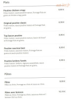 1001 Pasta menu