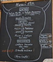 Le Jardin Des Délices menu