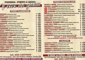 Il Covo Dei Ghiotti menu