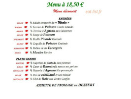 Le Moulin menu